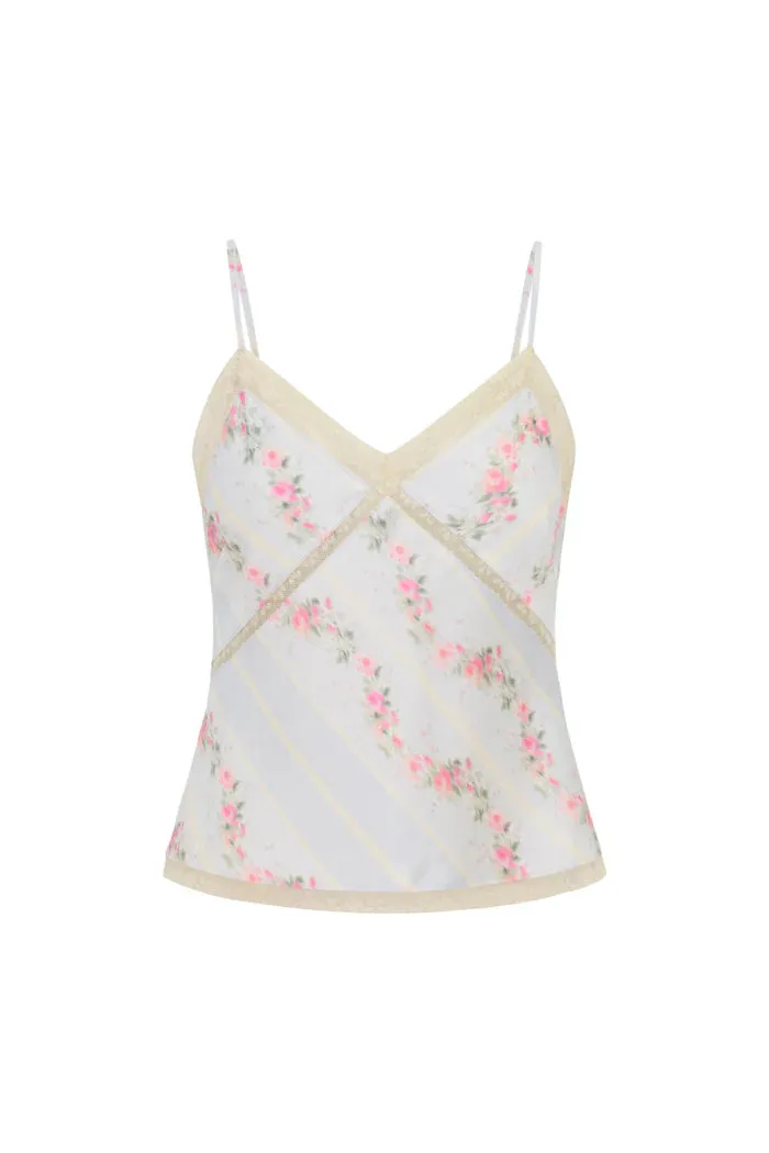Levall Satin Floral Top