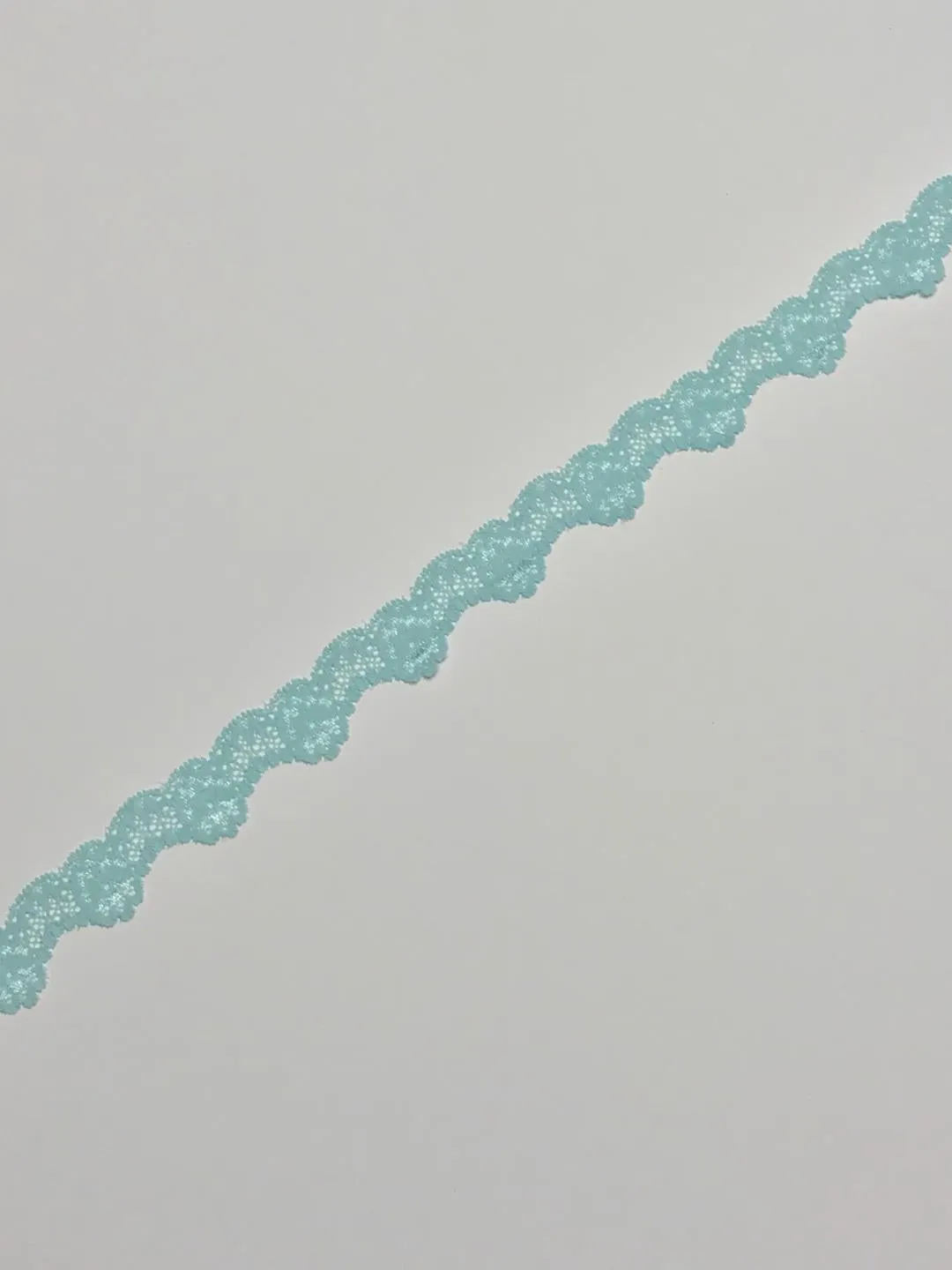 Light Blue 1" Wide Stretch Lace