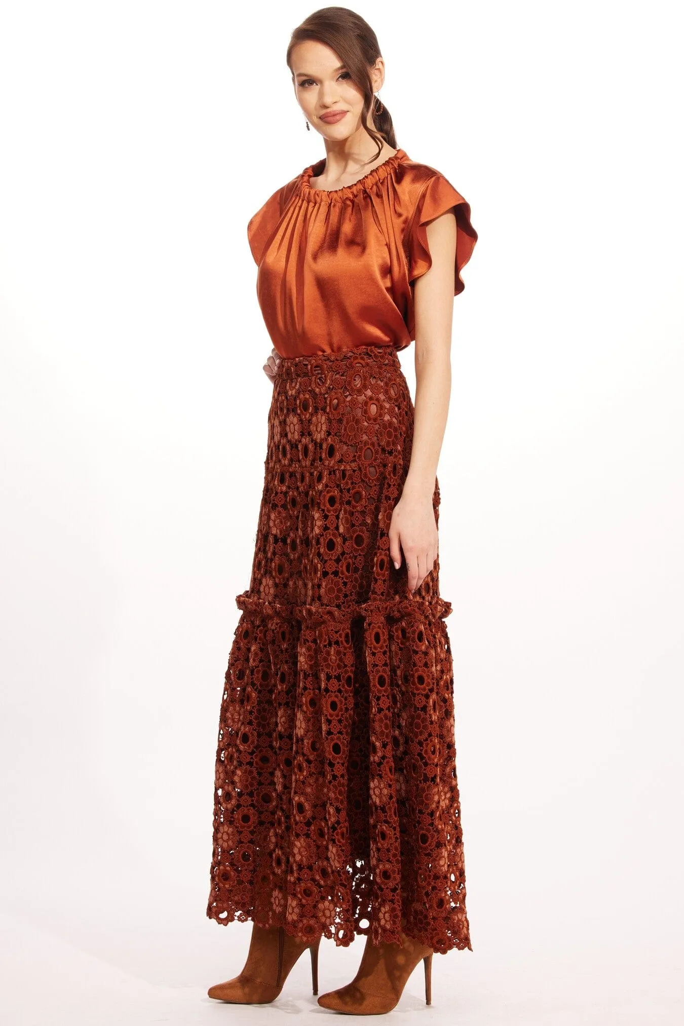 Glamorous Appeal Melville Skirt ?C Sumatra Lace