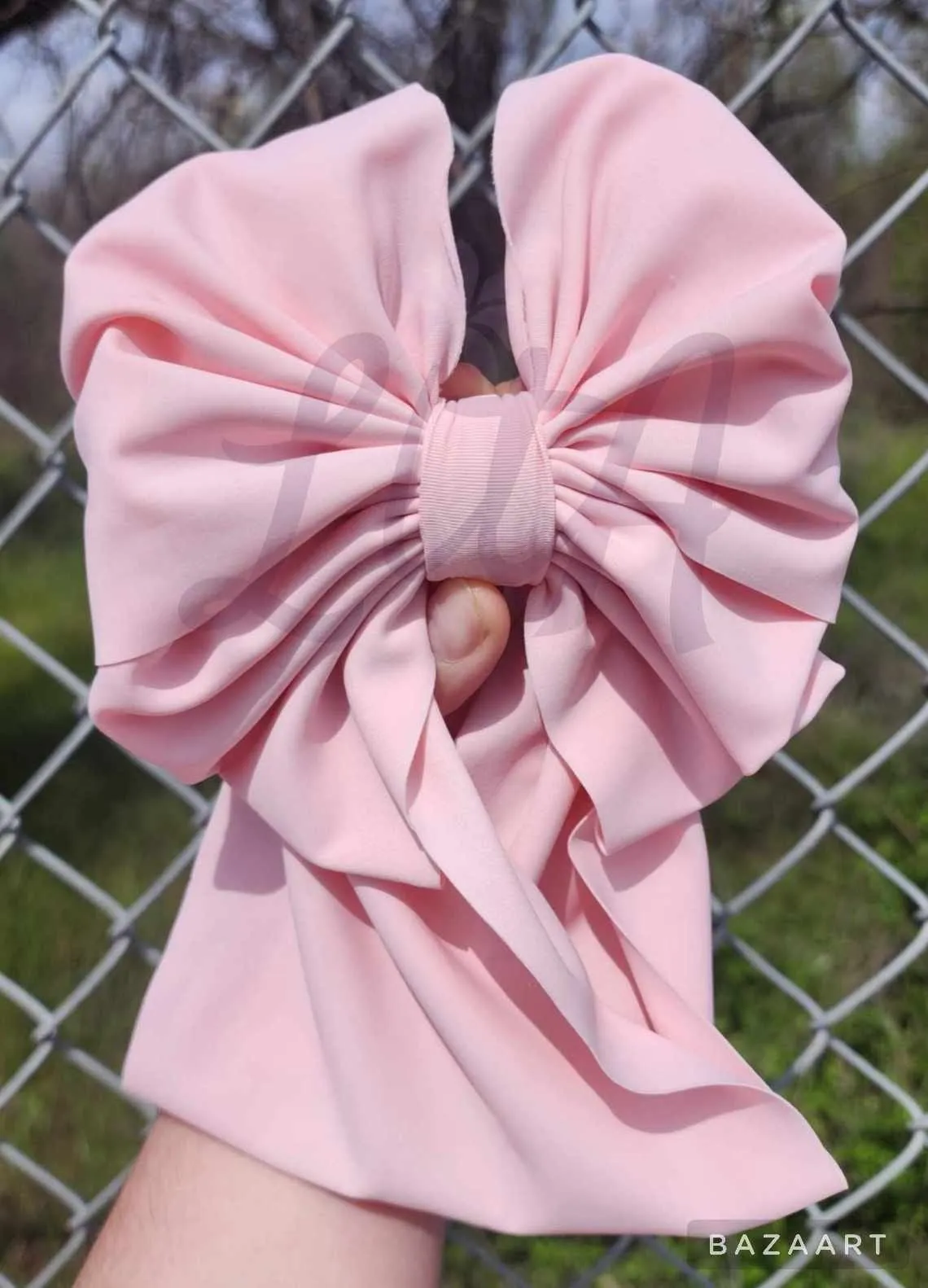 Light Pink Matte Swim Bow