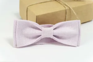 Light Pink slim wedding bow ties for groomsmen | Light Pink baby bow tie
