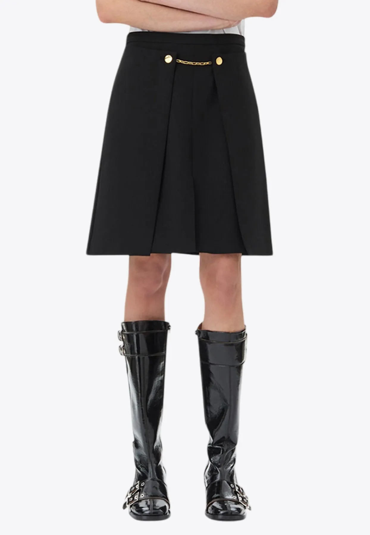Light Twill Tailored Skirt