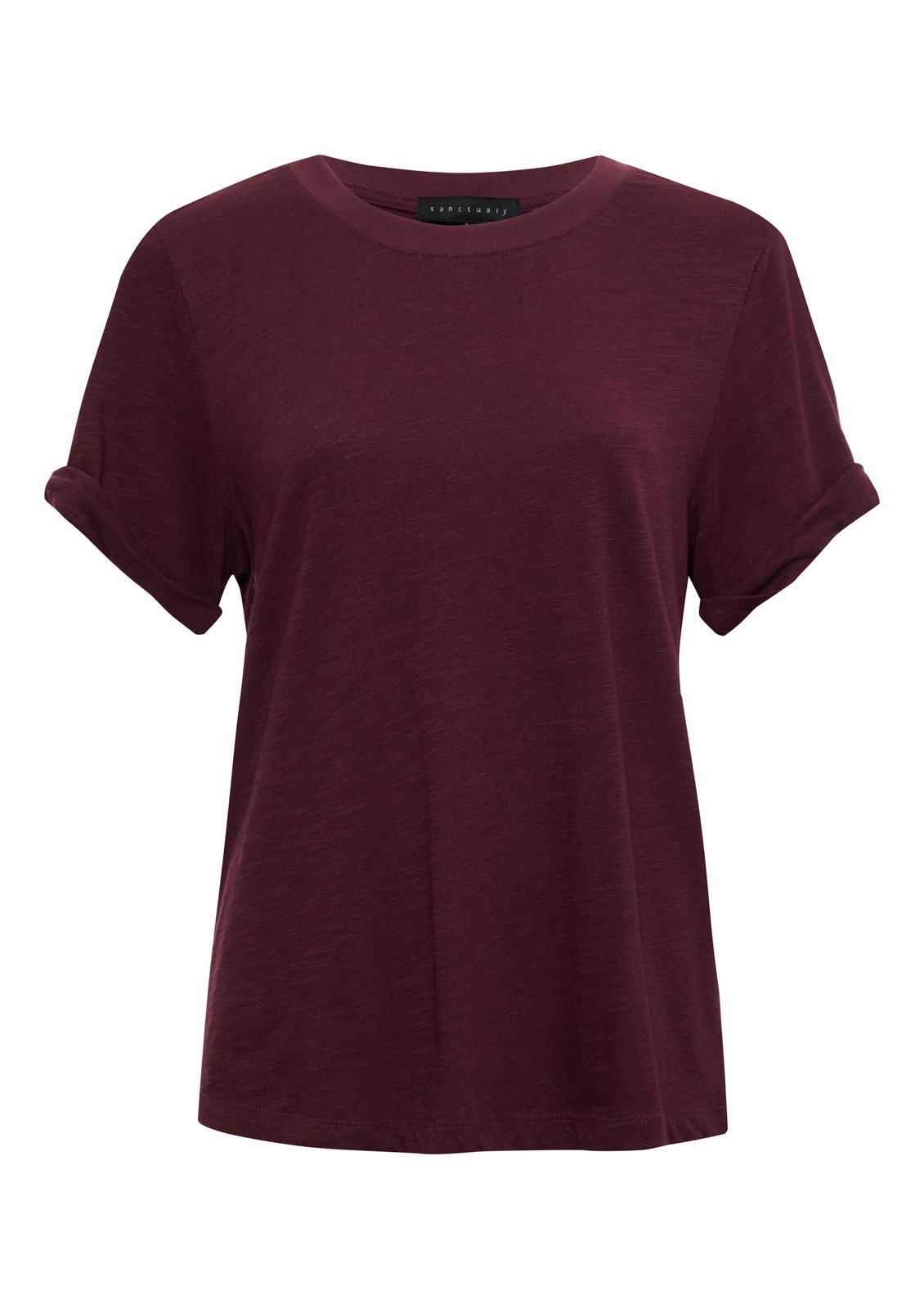 Classic Chic Heathered Texture Perfect Tee Remix Night Berry