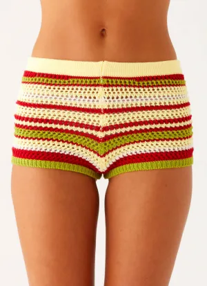Lightweight Comfort Miffy Mini Shorts - Yellow Multi Casual Wear Miffy Mini Shorts - Yellow Multi