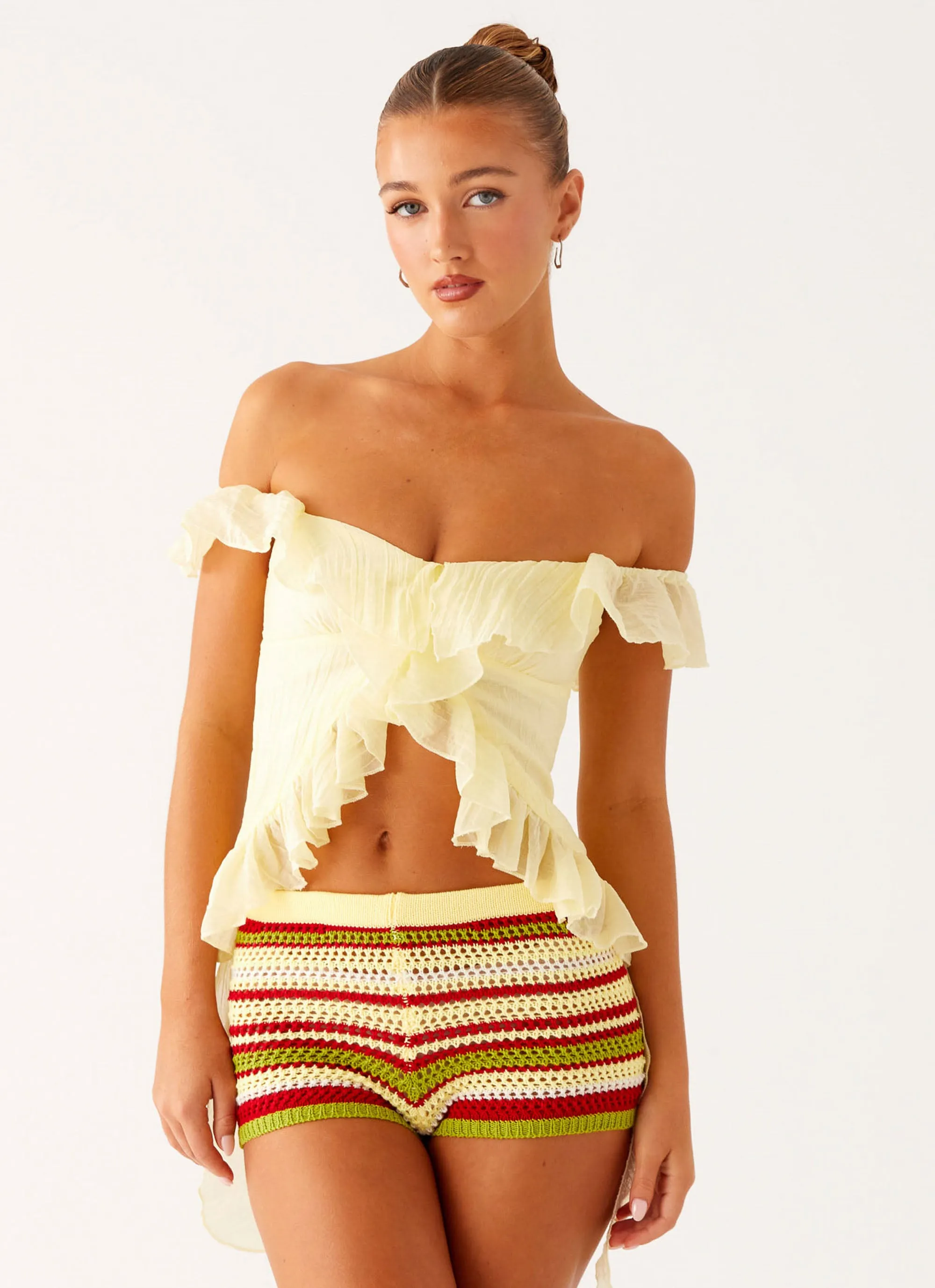 Unrestricted Movement Miffy Mini Shorts - Yellow Multi