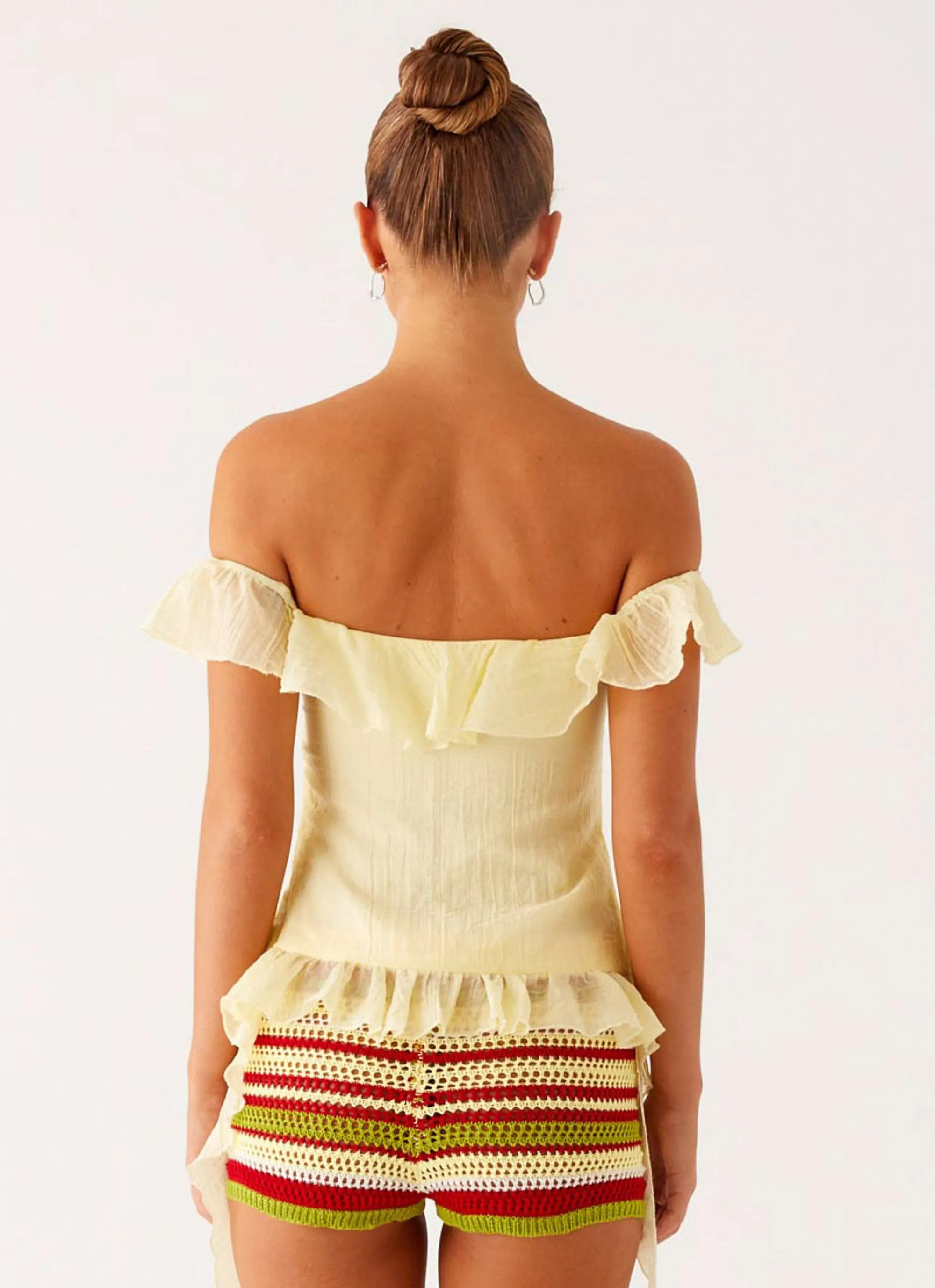 Miffy Mini Shorts - Yellow Multi Form Fitting Stay Active