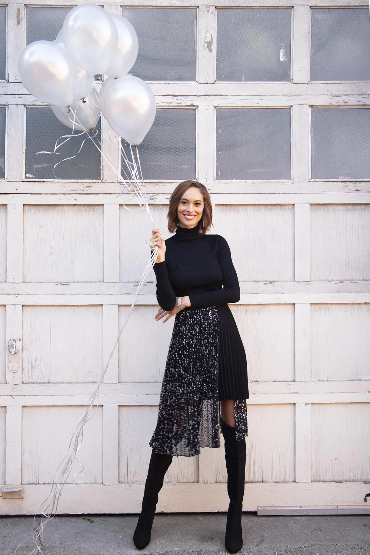 Breezy Fit Exclusive Drop Pipa Skirt in Snowflower