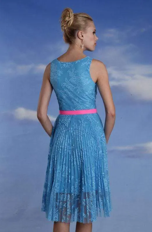 Aurora Dress- Bumble Berry Punch V Neckline