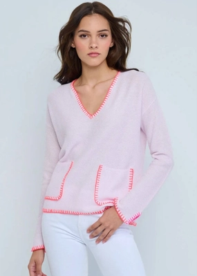 Lightweight Knit Material Lisa Todd Beach Lover Sweater Wisteria Lisa Todd Beach Lover Sweater Wisteria Active Design