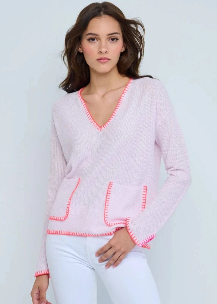Lisa Todd Beach Lover Sweater Wisteria Active Design