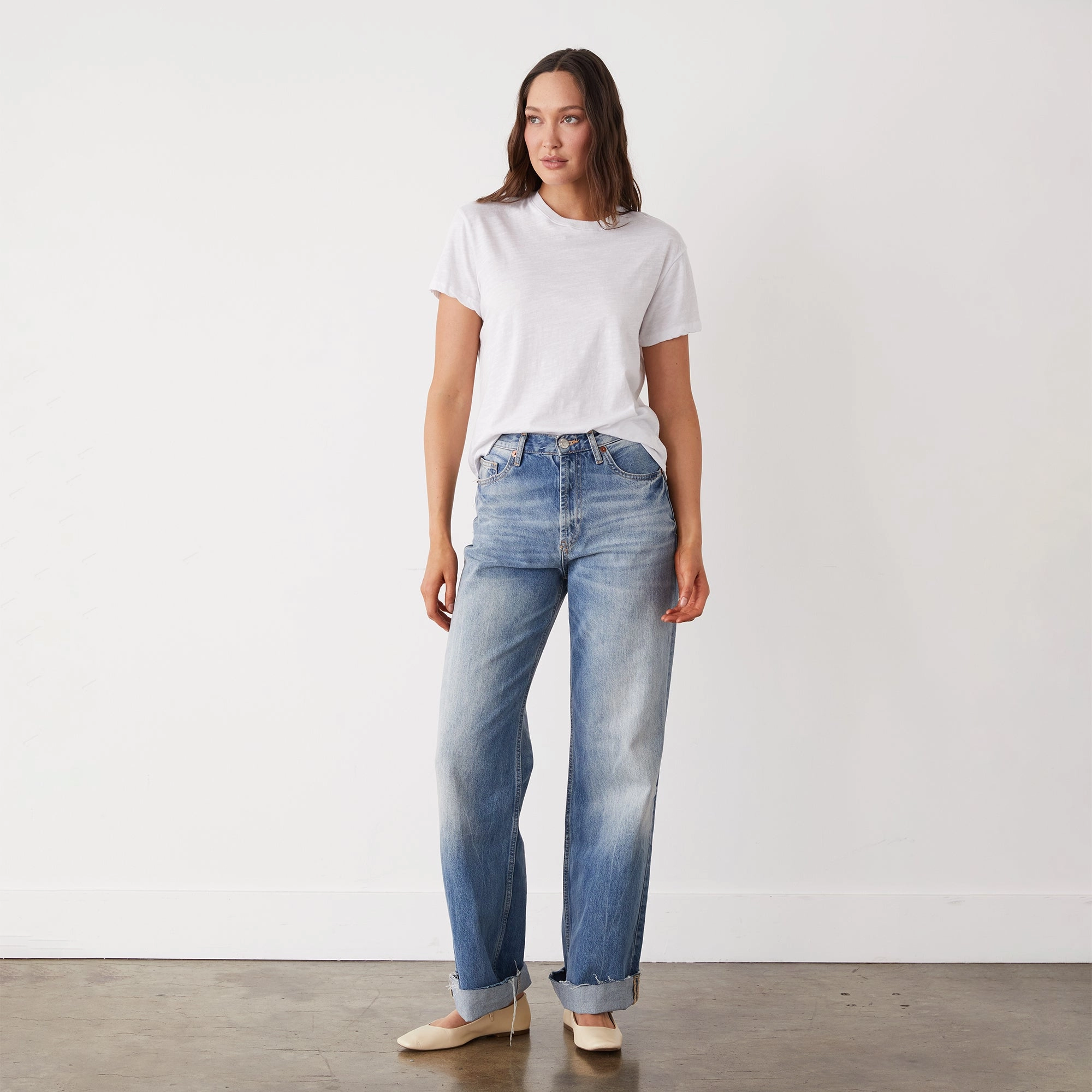 Breathable mesh Textured Tri-Blend Basic Crew Neck Tee