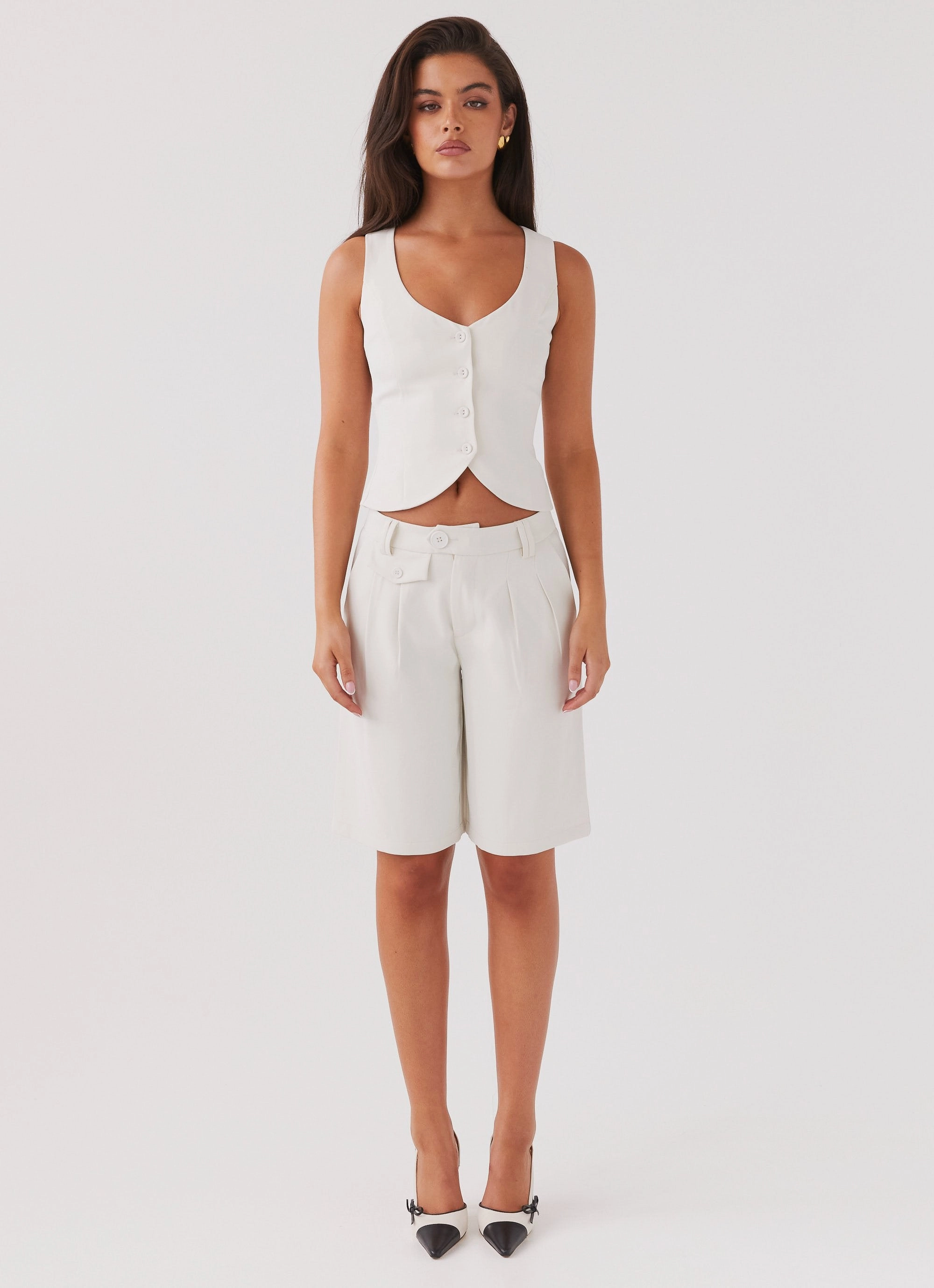 Tammy Suiting Vest - Ivory NonRestrictiveCut