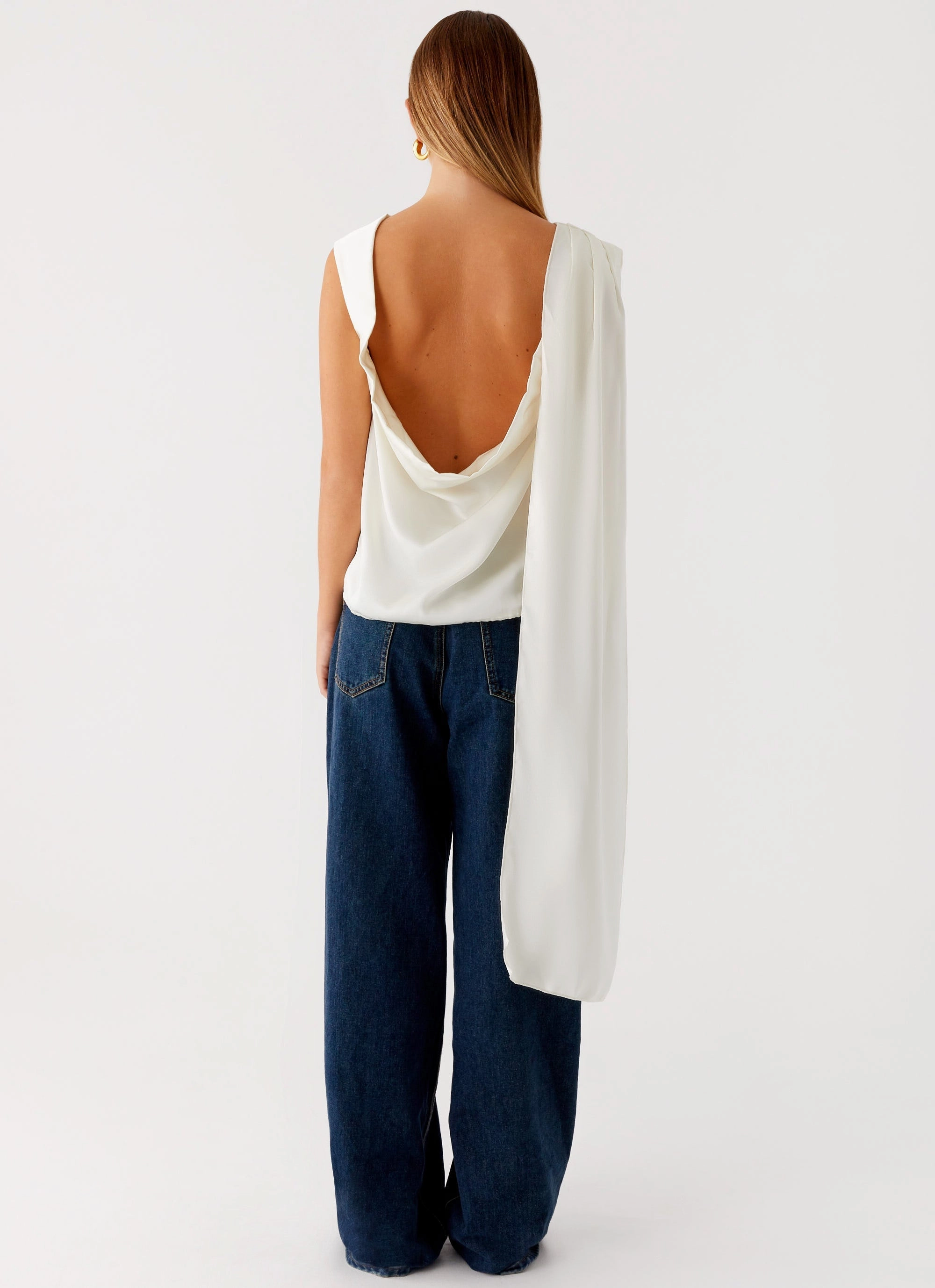 MultiPanel Design Mojito Cowl Top - Ivory