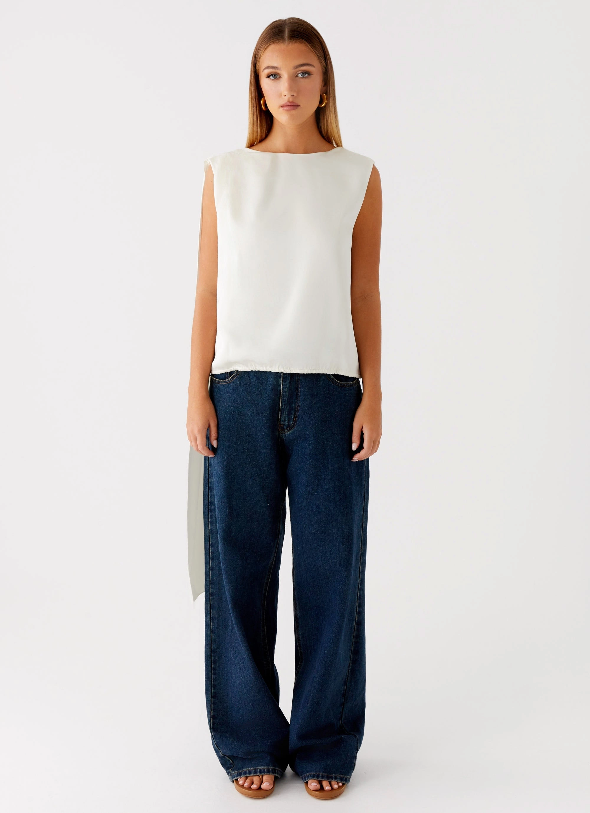 Mojito Cowl Top - Ivory UVProtectionCoating