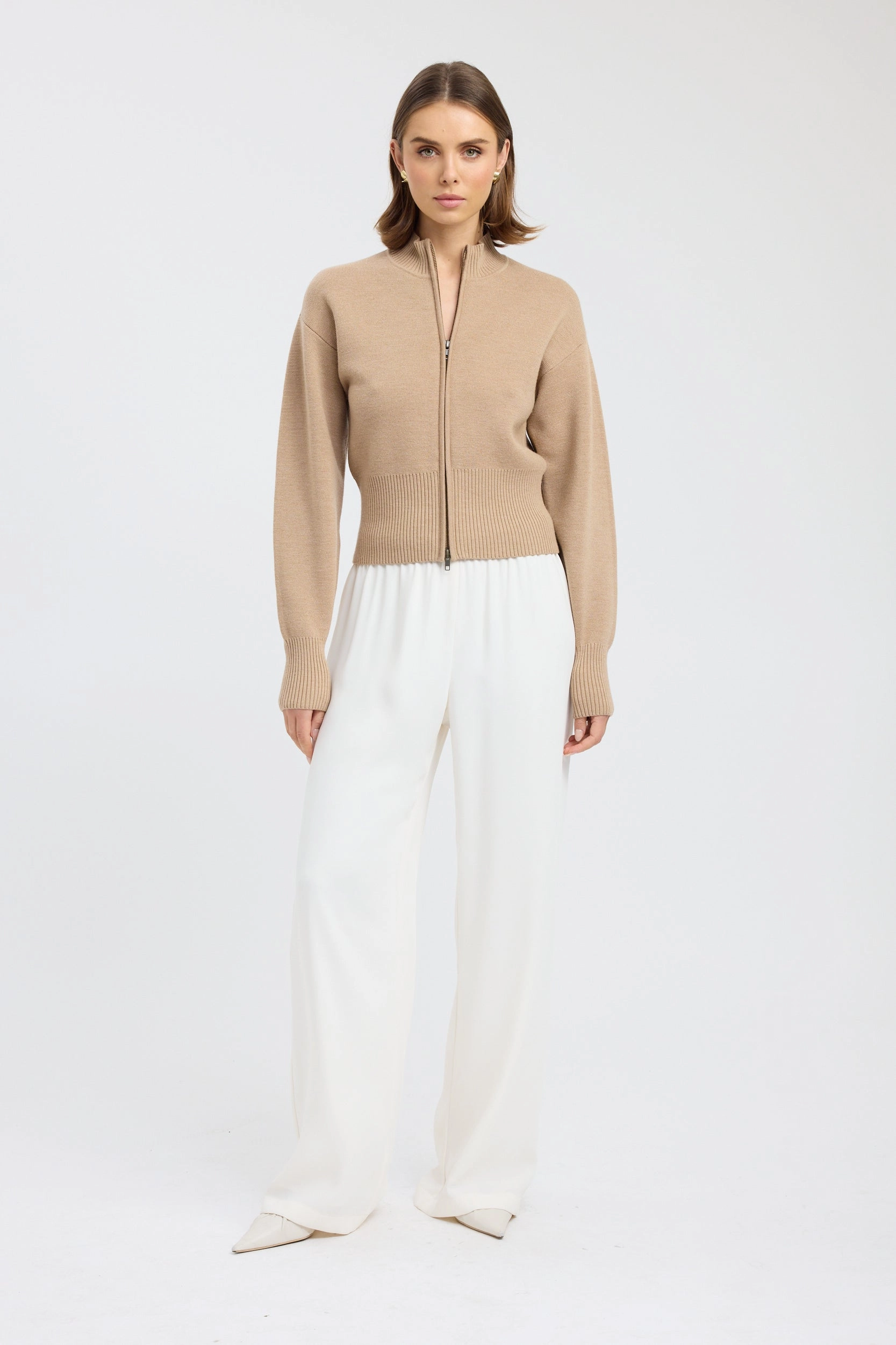 NonRestrictive Cut Dalton Zip Cardigan