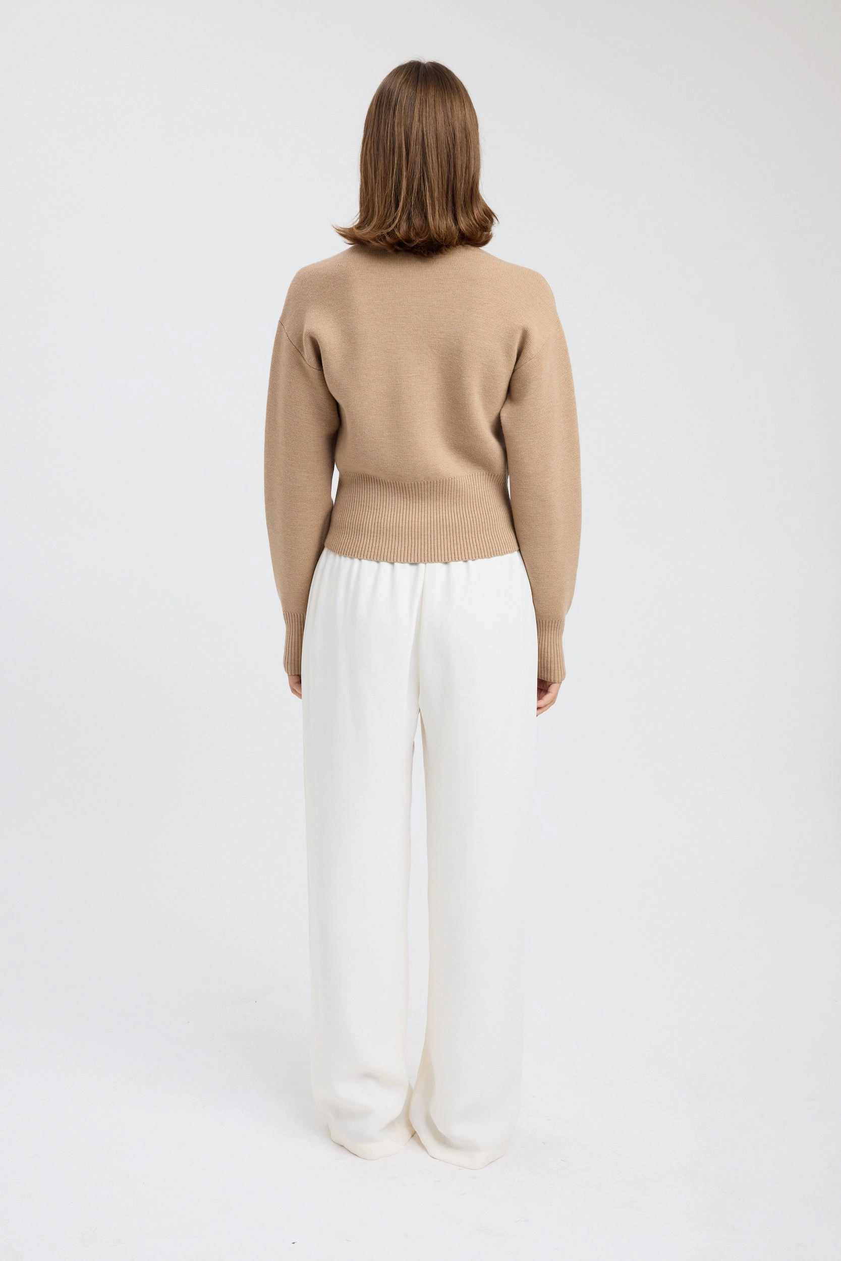 GarmentDyed Finish DoubleLayered Hem Dalton Zip Cardigan