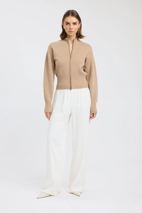 Dalton Zip Cardigan Cozy Loopback Fabric