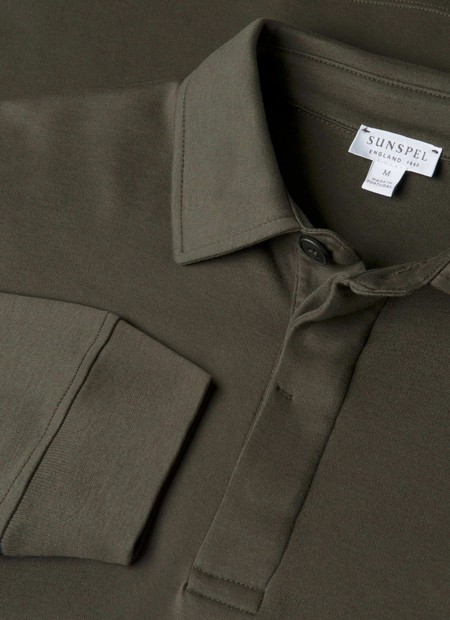 Classic Top Timeless Shirt Men's Heavyweight Rugby Polo Shirt in Dark Green