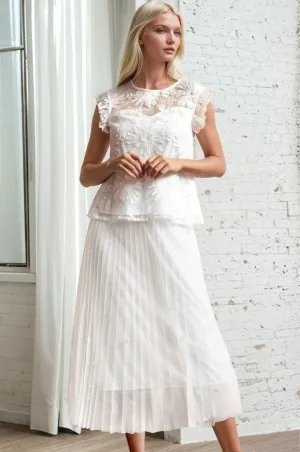 Lila Pearl Tulle Skirt Wardrobe Essential Fair trade Thermal Regulating Lila Pearl Tulle Skirt
