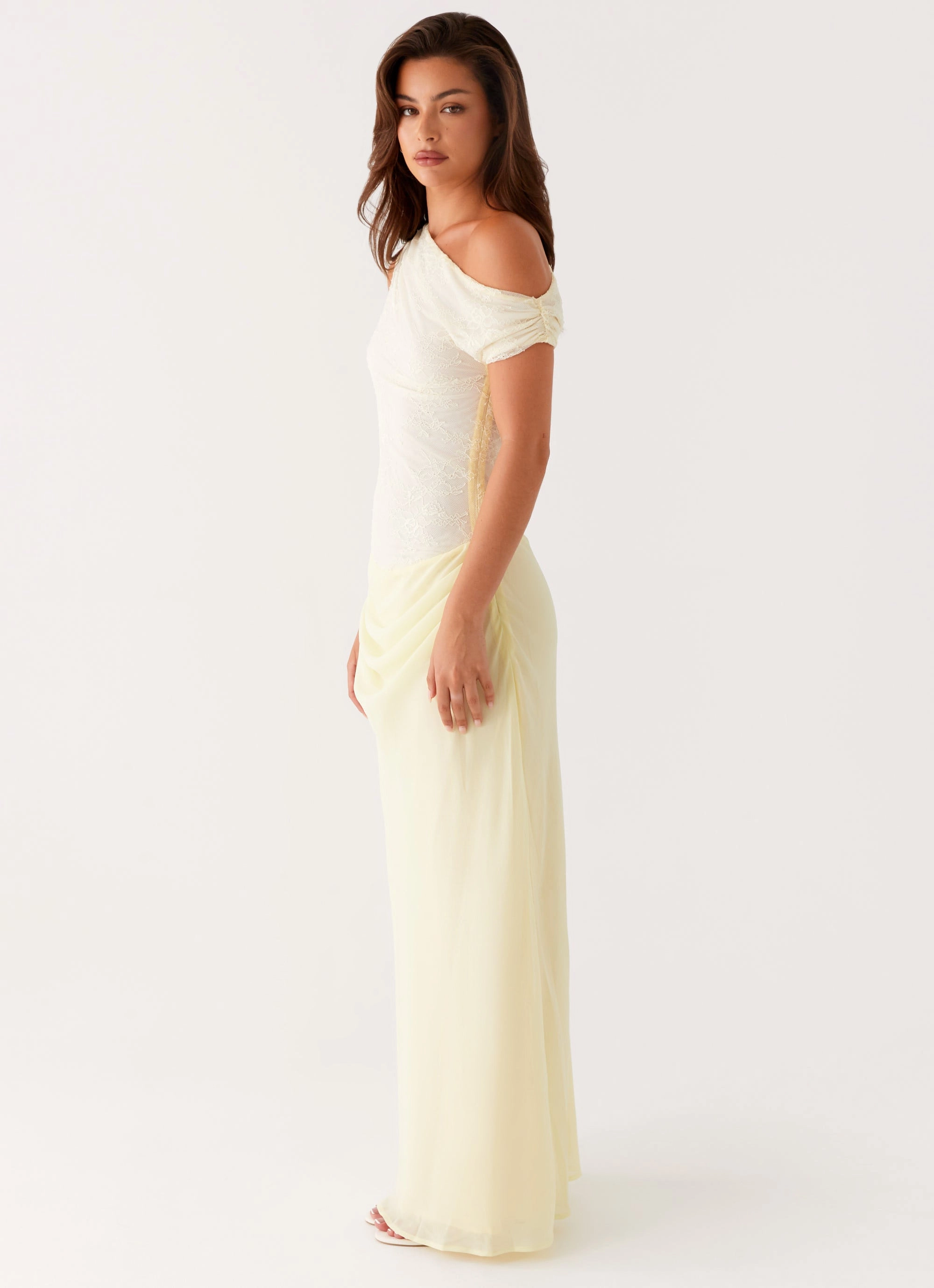 Comfort Layer Wear Light Fabric Lili Maxi Dress - Yellow