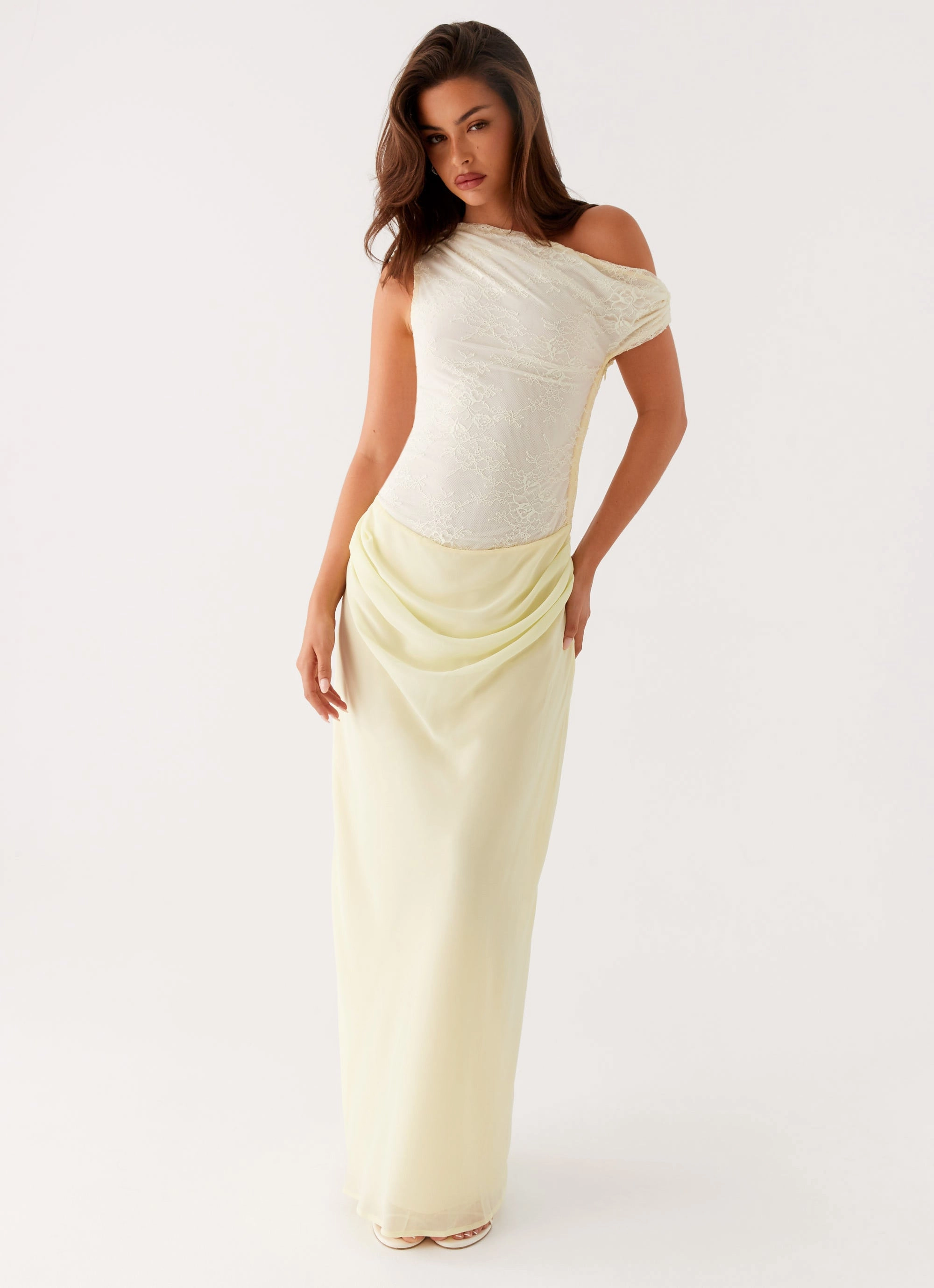Stretchable Lili Maxi Dress - Yellow
