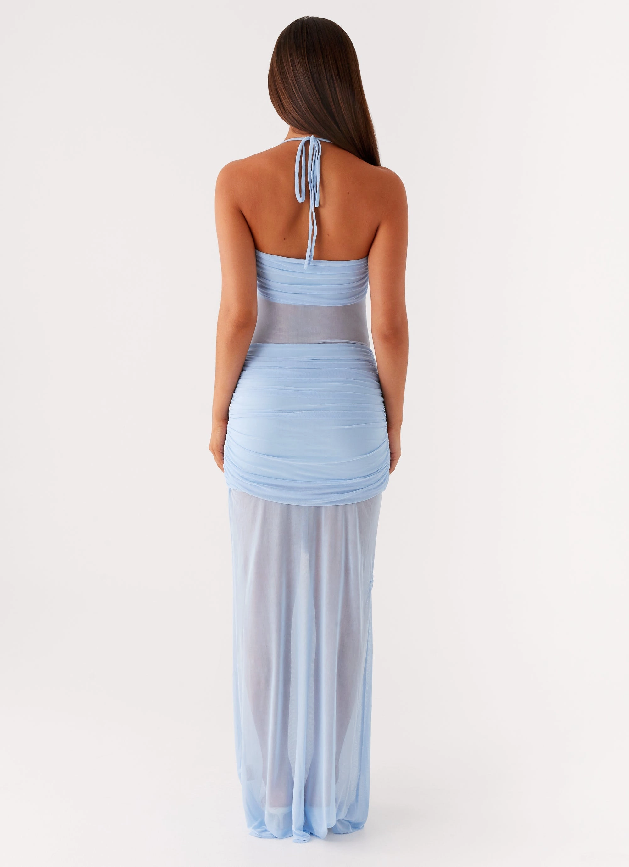 Lily Halter Maxi Dress - Blue Day Fit