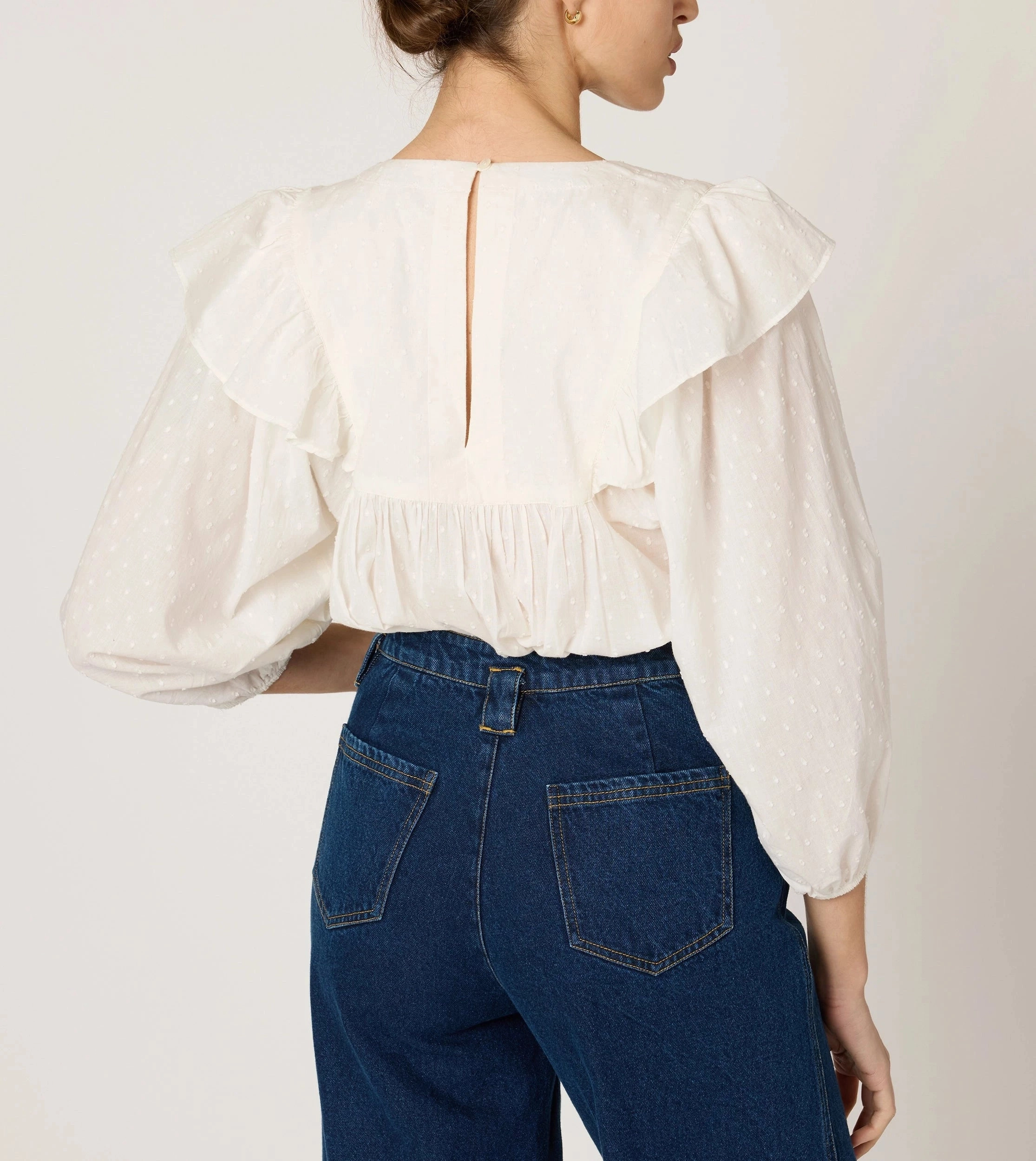 FadeResistant Finish Lina Blouse | Ivory