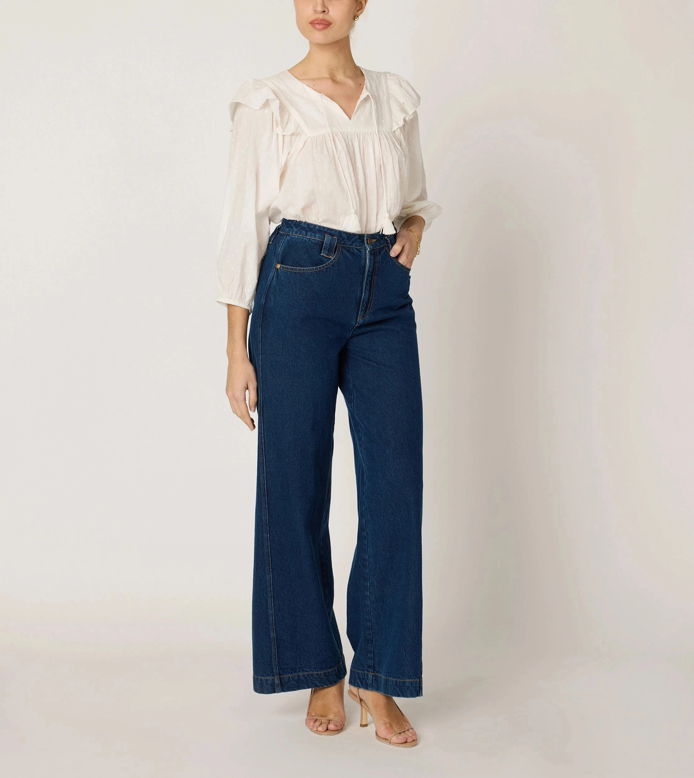 StretchFit Design Lina Blouse | Ivory