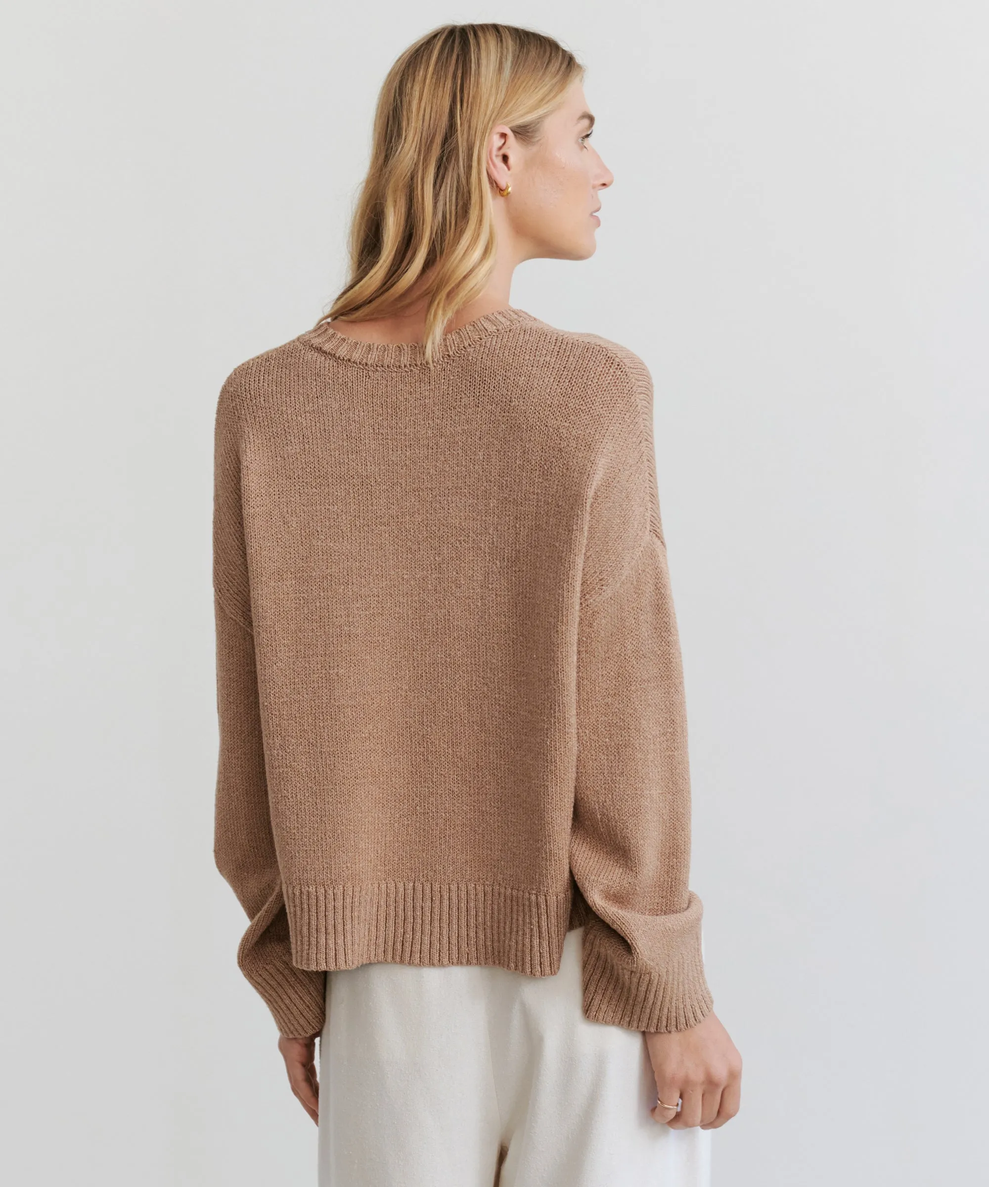 Linen Dylan Sweater Sleek Stretch Sleek Waistband