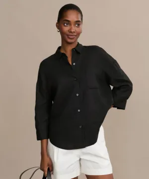 Linen Logan Shirt Drop Shoulder Cut