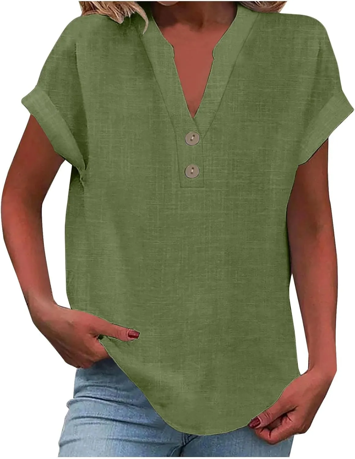 Linen Shirt for Women Women Linen Tops Women's Linen Tops Short Sleeve Linen Shirt Women Womens Linen Blouses Loose fit Cotton Gauze Tops for Women Womens 100% Cotton Shirts AG