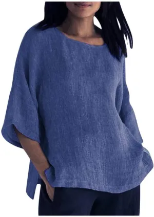 Linen Tops for Women Summer Linen Shirt Women Cotton Linen Top Crew Neck Tshirts Half Sleeve Casual Linen Tops 2025