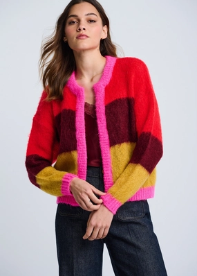 Lisa Todd Tutti Colore Cardigan Snug Layer Knit Wearable Lisa Todd Tutti Colore Cardigan