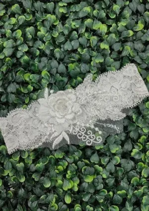 Little Girls’ Lace & Embroidered Flower Headband by Simply Charming