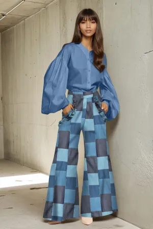 Livie Pants - Denim Patchwork Versatile Design Livie Pants - Denim Patchwork Air Circulation Reflective Trim Options