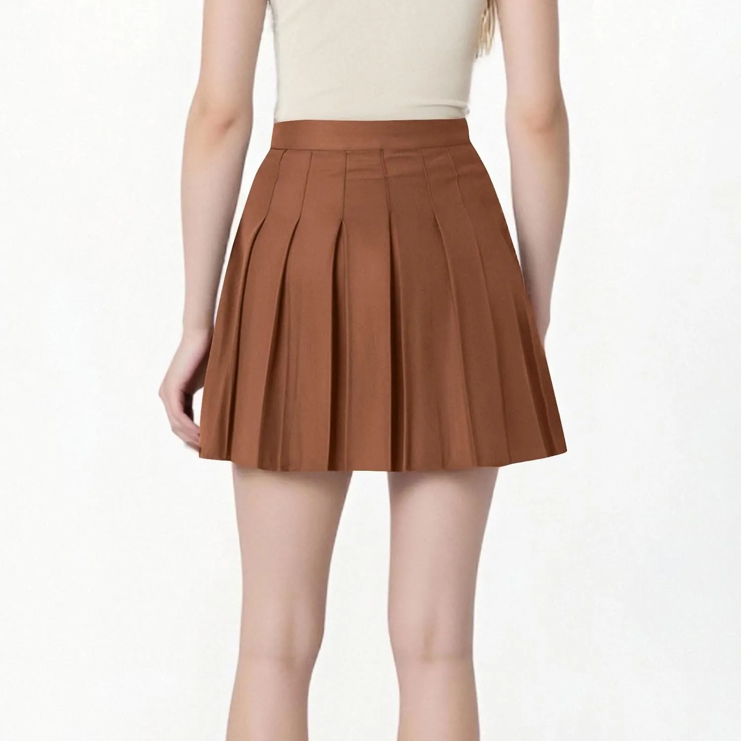 Lmdudan 2025 Women's Pleated Tennis Skirts High Waisted Athletic Golf Skorts with Shorts Workout Sport Skirt School Uniform