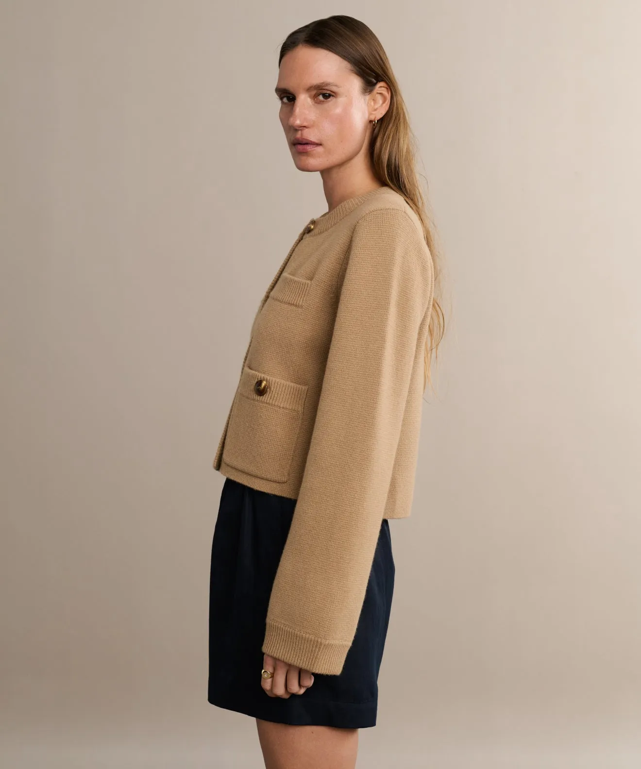 Logan Short Moisture Management Plaid detail