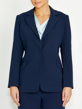 Lola Navy Blazer Convertible piece FullLengthZip Cool Weather Lola Navy Blazer