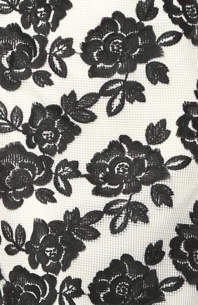 Loma Dress in Black & White Bat Orchid Urban Style