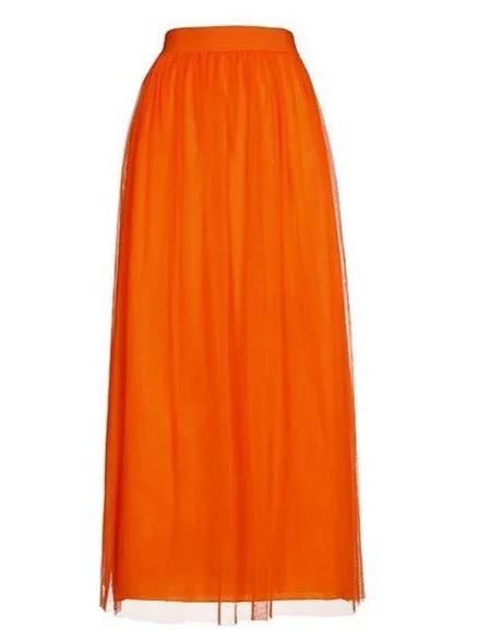 Long Clémentine Tulle Skirt