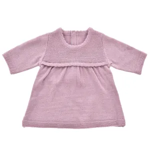 LONG SLEEVE DRESS, PLUM KNIT