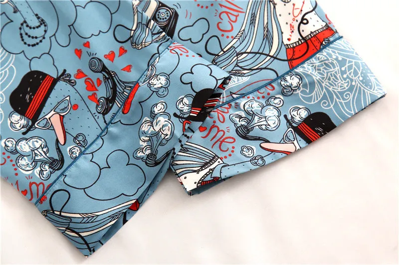 Long Sleeve Satin Pajama set