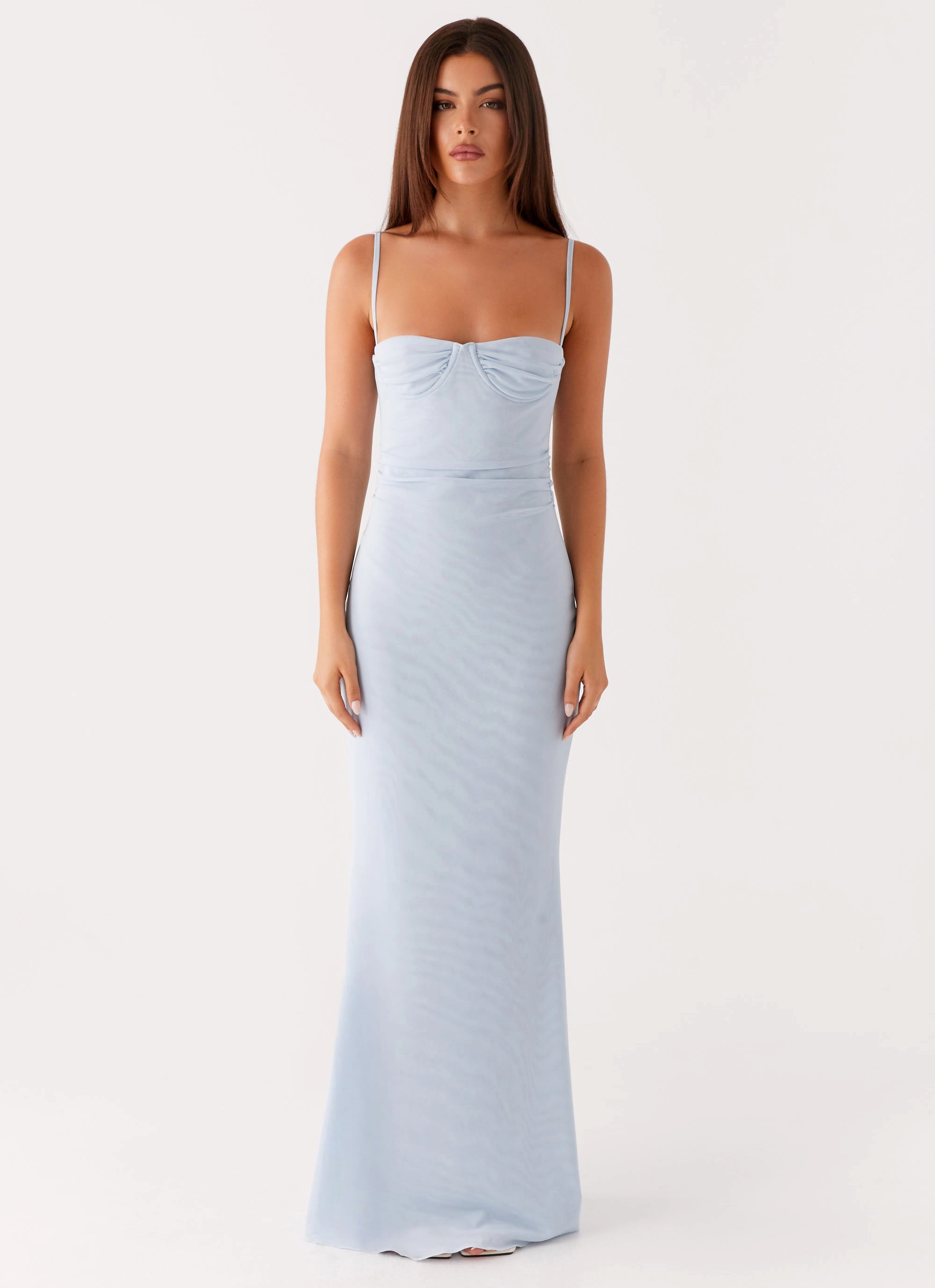 Sleek And Stylish Anna Sophia Maxi Dress - Blue