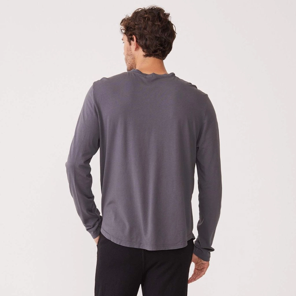 Gym Wear TemperatureRegulating Fabric Long Sleeve Henley