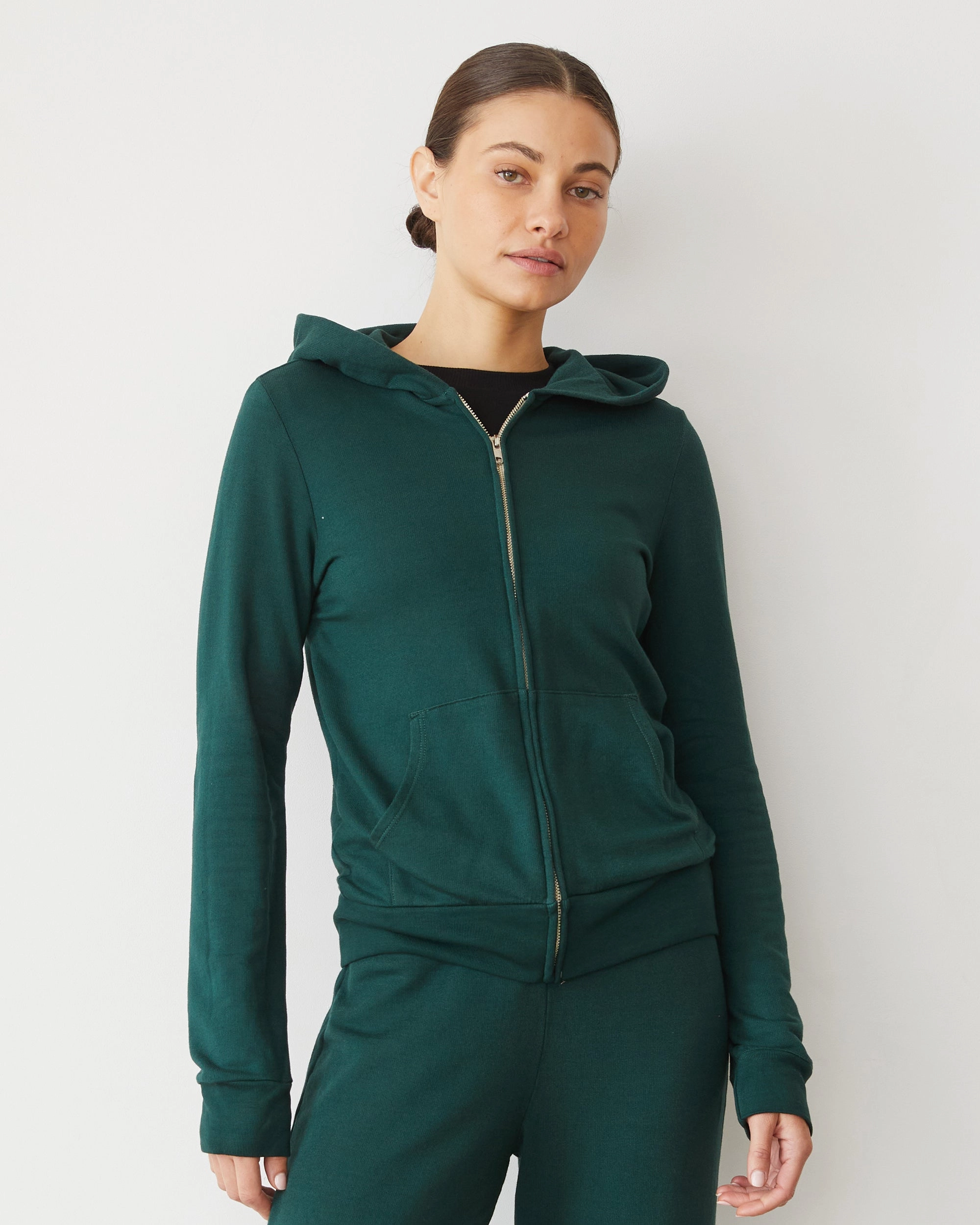 LowMaintenance Fabric Casual Jacket Softfleece Zip Up Hoody