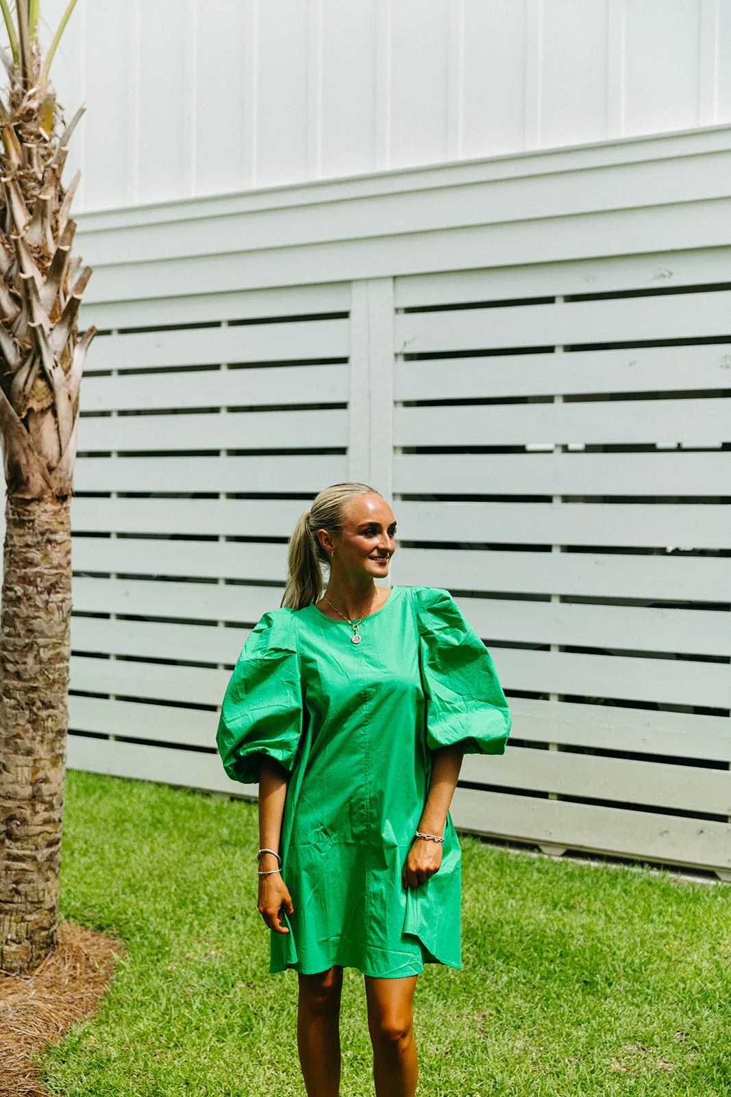 Look Good Mini Dress - Green