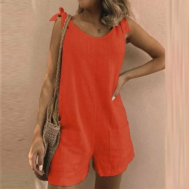Loose Sleeveless Jumpsuits