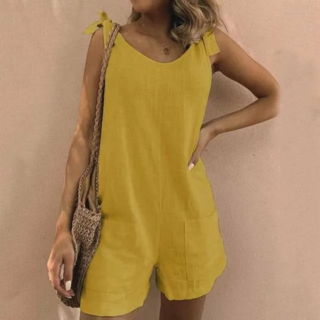 Loose Sleeveless Jumpsuits