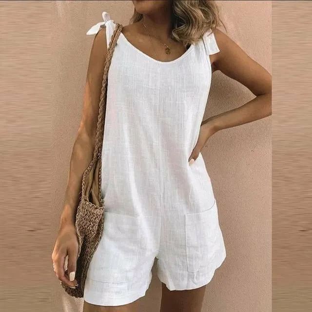 Loose Sleeveless Jumpsuits