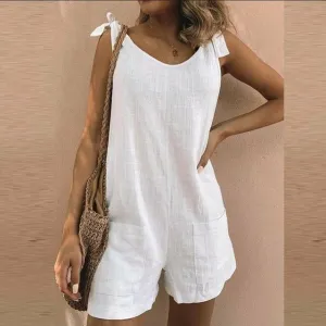 Loose Sleeveless Jumpsuits